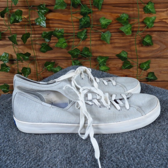 Keds Kickstart Women's Canvas Sneakers Size 11 Chambray Gray Casual Lace Up - Picture 3 of 6